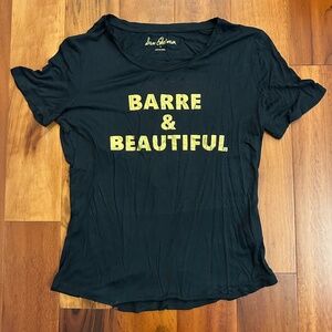 Sam Edelman BARR & BEAUTIFUL Black Short Sleeve Shirt Open Back Size Medium NEW
